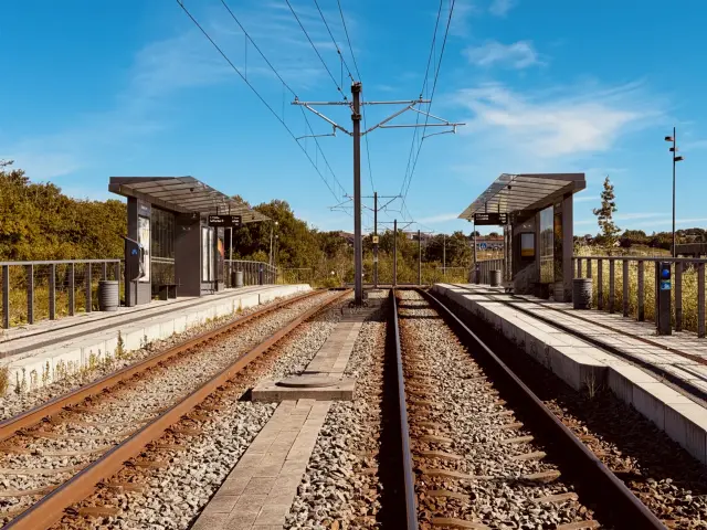 Billede af Klokhøjen Letbanestation.