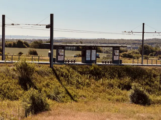 Billede af Lisbjerg Bygade Letbanestation.