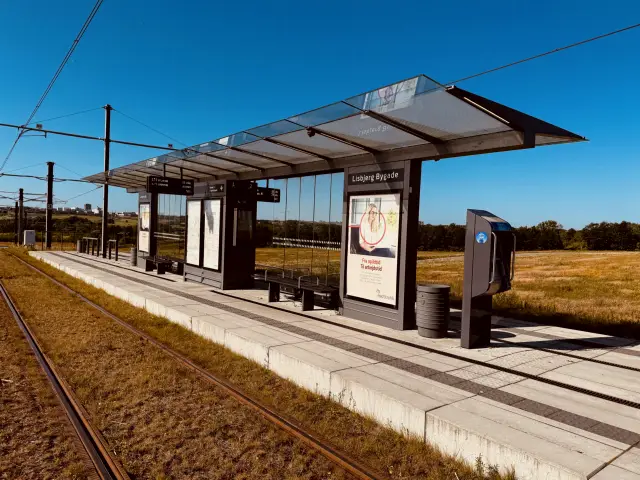 Billede af Lisbjerg Bygade Letbanestation.