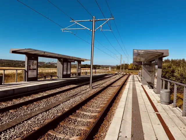 Billede af Nye Letbanestation.