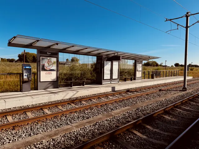 Billede af Nye Letbanestation.