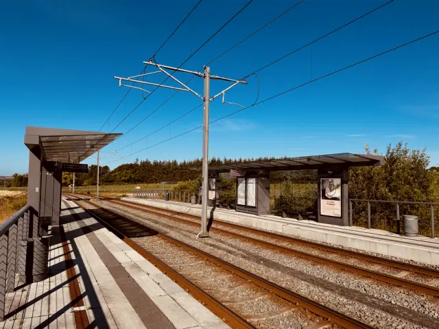 Billede af Nye Letbanestation.