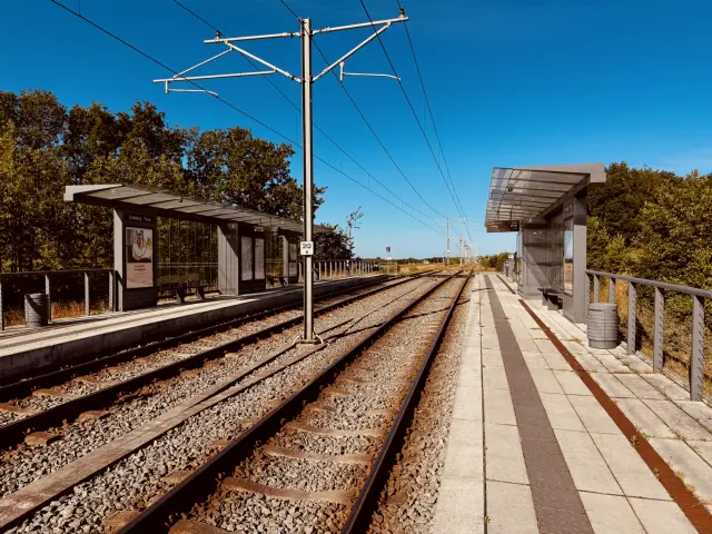 Billede af Lisbjerg - Terp Letbanestation.
