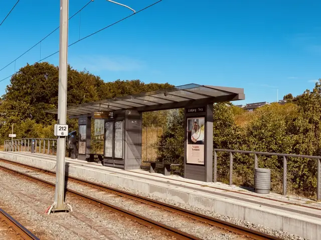 Billede af Lisbjerg - Terp Letbanestation.