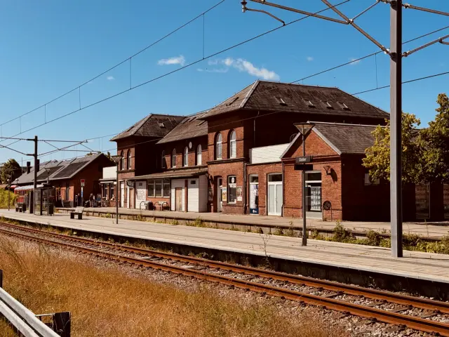 Billede af Odder Letbanestation.