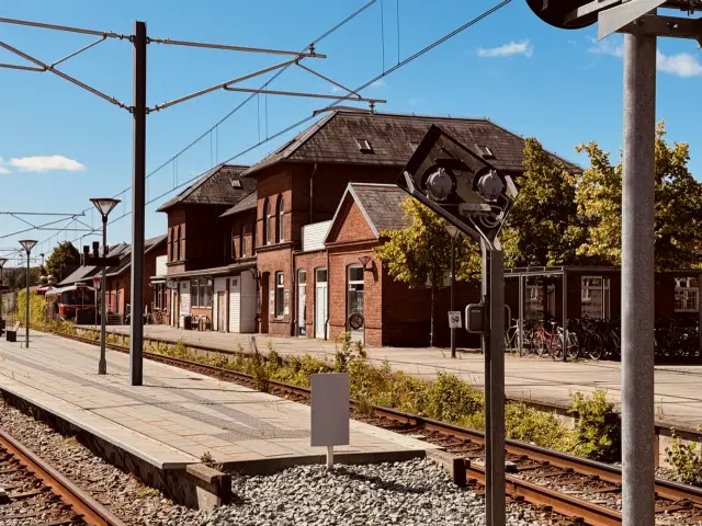 Billede af Odder Letbanestation.