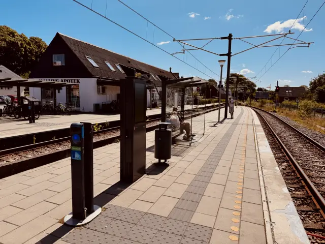 Billede af Malling Letbanestation.