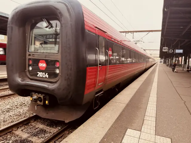 Billede af DSB ER 2014 fotograferet ud for Odense Banegård Center.