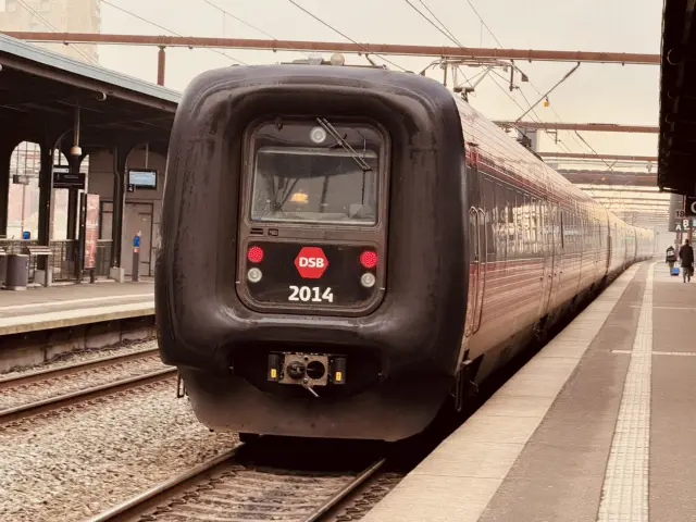Billede af DSB ER 2014 fotograferet ud for Odense Banegård Center.