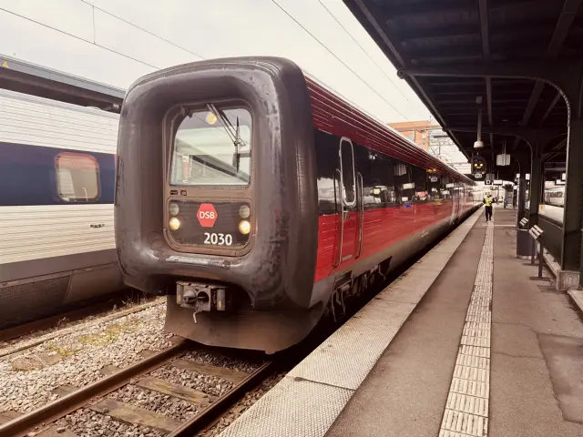 Billede af DSB ER 2030 fotograferet ud for Odense Banegård Center.