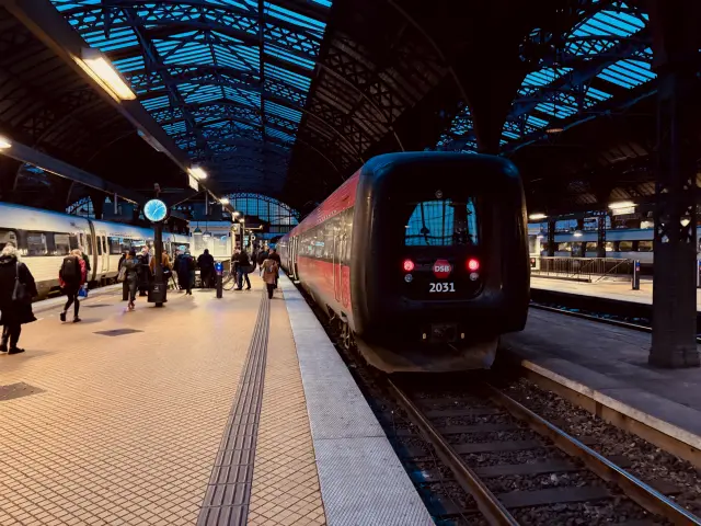 Billede af DSB ER 2031 fotograferet ud for København Hovedbanegård.