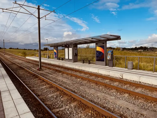 Billede af Humlehuse Letbanestation.