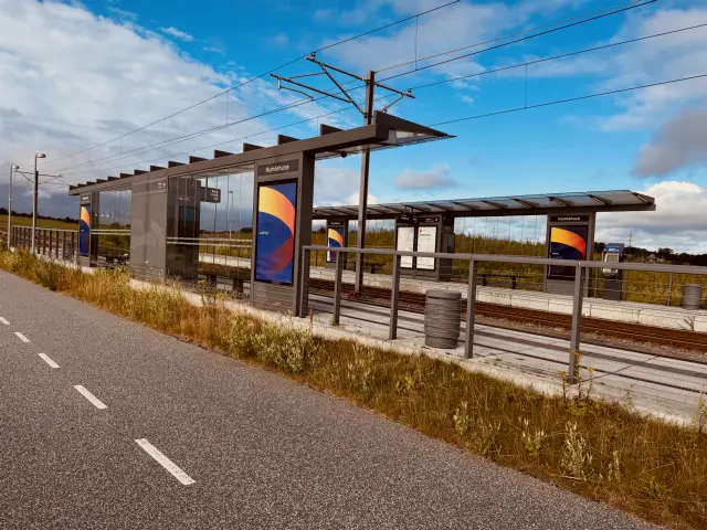 Billede af Humlehuse Letbanestation.