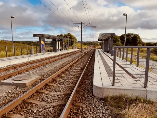 Billede af Humlehuse Letbanestation.