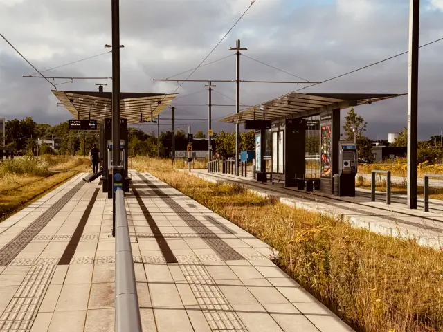 Billede af Aarhus Universitetshospital Letbanestation.