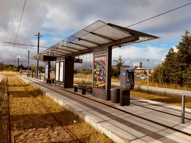 Billede af Aarhus Universitetshospital Letbanestation.