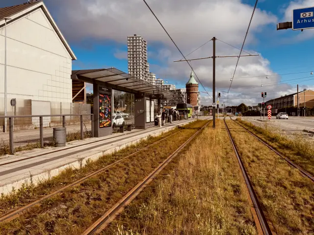 Billede af Vandtårnet (Ringvejen) Letbanestation.