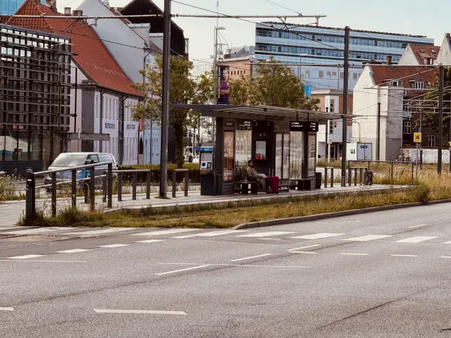 Billede af Nørreport Aarhus Letbanestation.