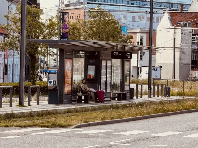 Billede af Nørreport Aarhus Letbanestation.