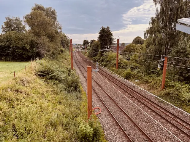 Billede af Hansted Trinbræt - Trinbræt er nedrevet, men Hansted Trinbræt har ligget her.
