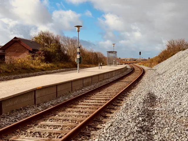 Billede af Strande Station.