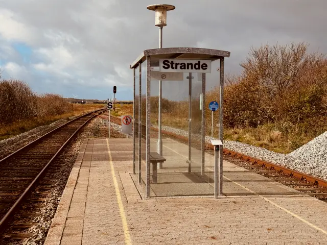 Billede af Strande Station.