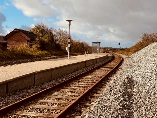 Billede af Strande Station.