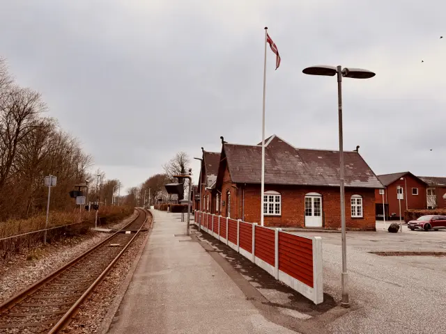 Billede af Aulum Station.
