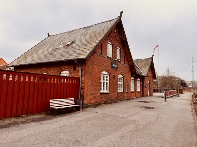 Billede af Aulum Station.