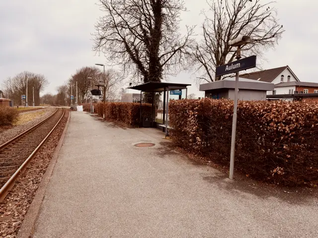 Billede af Aulum Station.