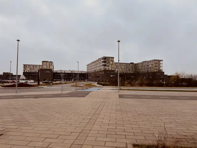 Billede af Regionshospitalet Gødstrup ved Gødstrup Station.