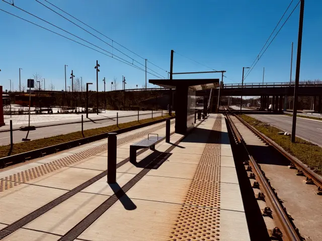 Billede af Rødovre Nord Letbanestation.