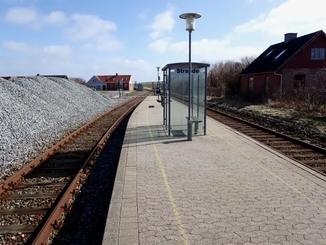 Billede af Strande Station.