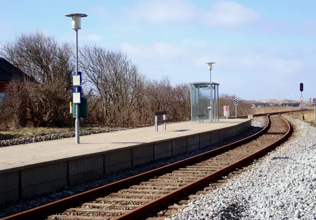Billede af Strande Station.