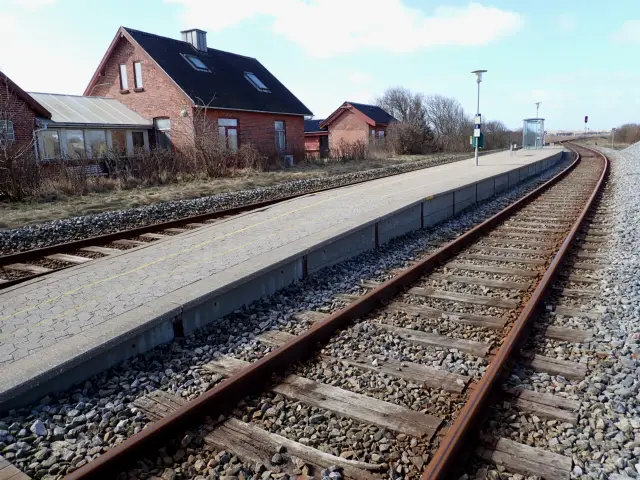 Billede af Strande Station.