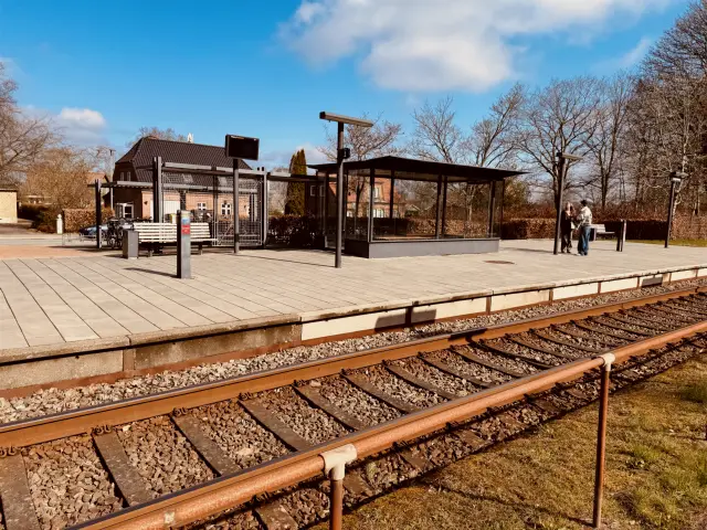 Billede af Engesvang Station.
