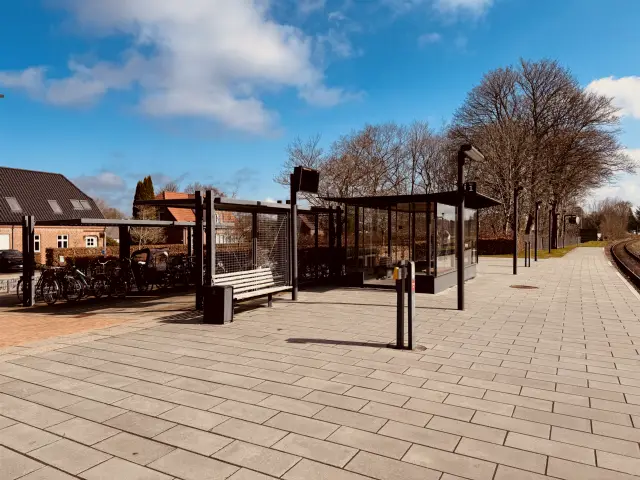 Billede af Engesvang Station.