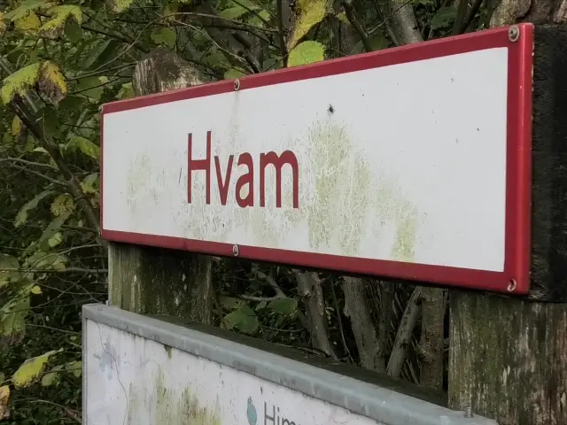 Billede af Hvam Station.