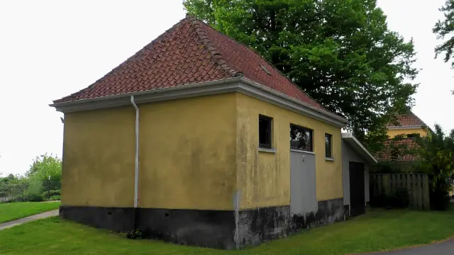 Billede af Nørreballe Stations varehus.