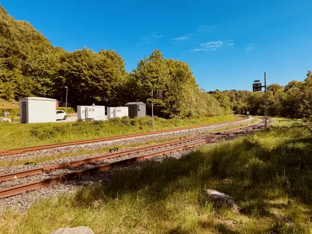 Billede af Grejsdal Privatbanestation - Privatbanestation er nedrevet, men Grejsdal Privatbanestation har ligget her.