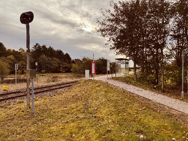 Billede af Amstrup Station.
