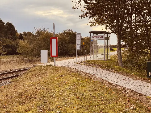 Billede af Amstrup Station.
