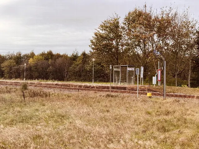 Billede af Amstrup Station.